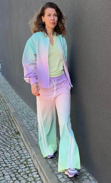 Nuzana Sporty Zipper Jacket candy rainbow