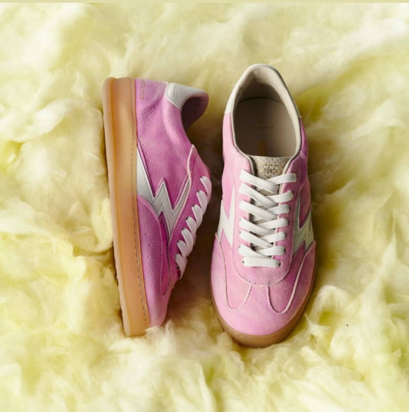 Club Rosa Sneakers with white Leather Details